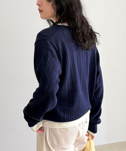 【GEVACO/ゲバコ】帶內搭T恤開衫