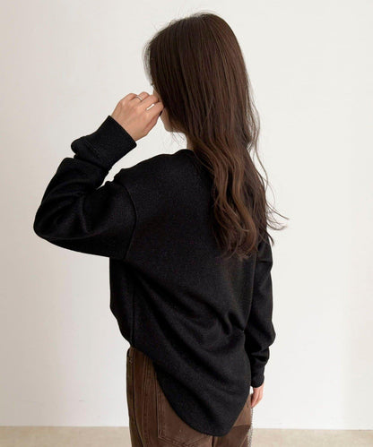 2WAY亨利領亮絲套頭衫