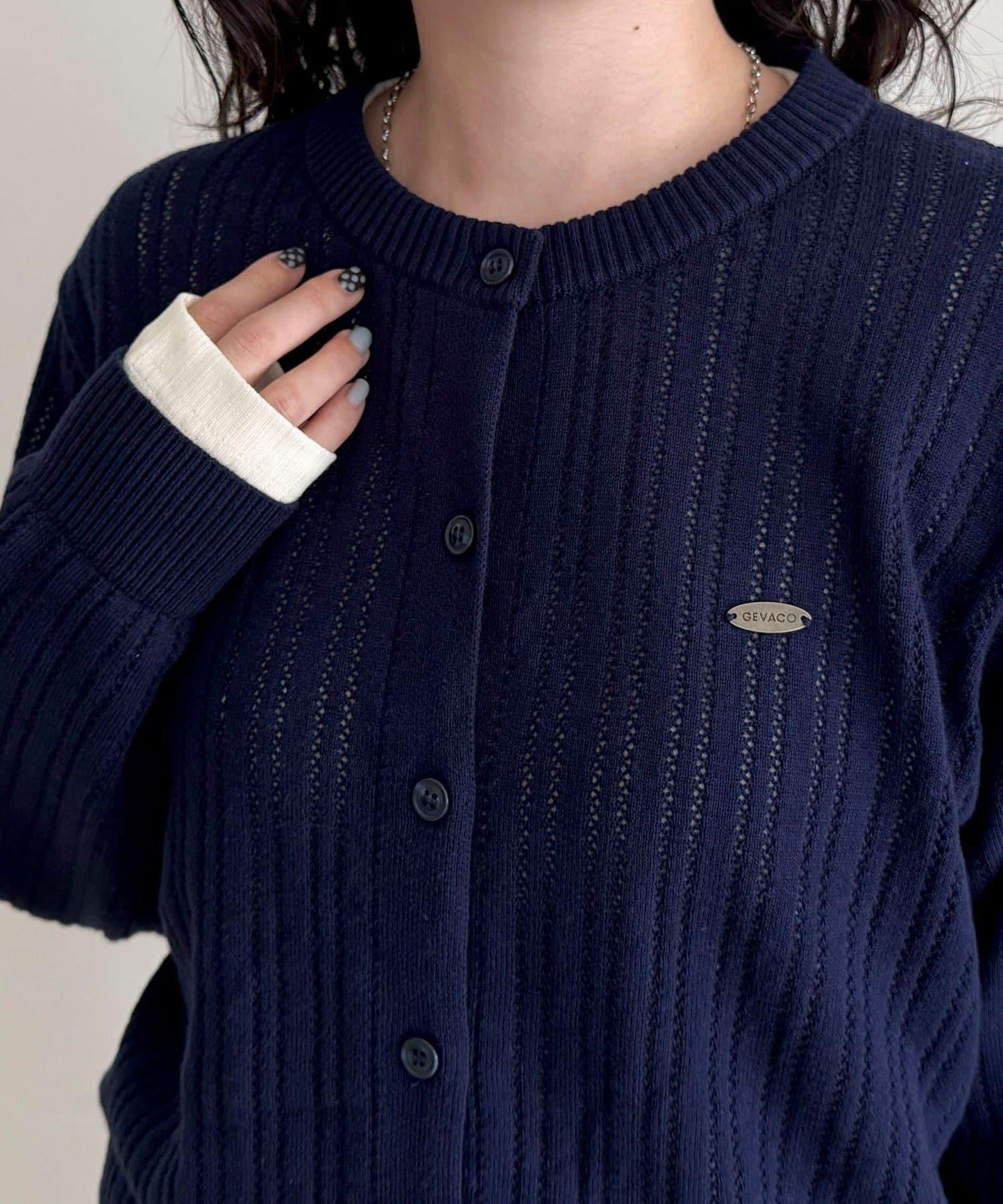 【GEVACO/ゲバコ】帶內搭T恤開衫