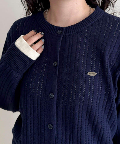 【GEVACO/ゲバコ】帶內搭T恤開衫