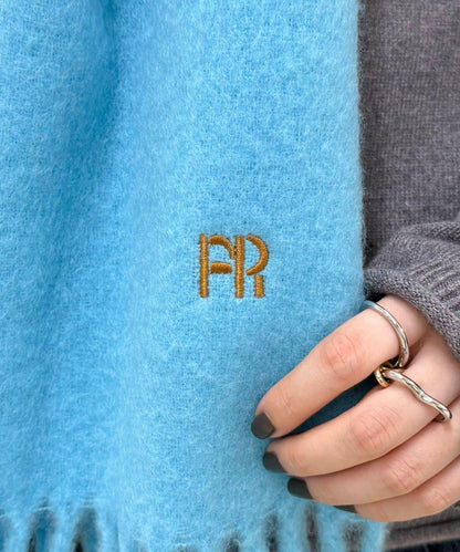 輕盈圈圈紗純色圍巾45