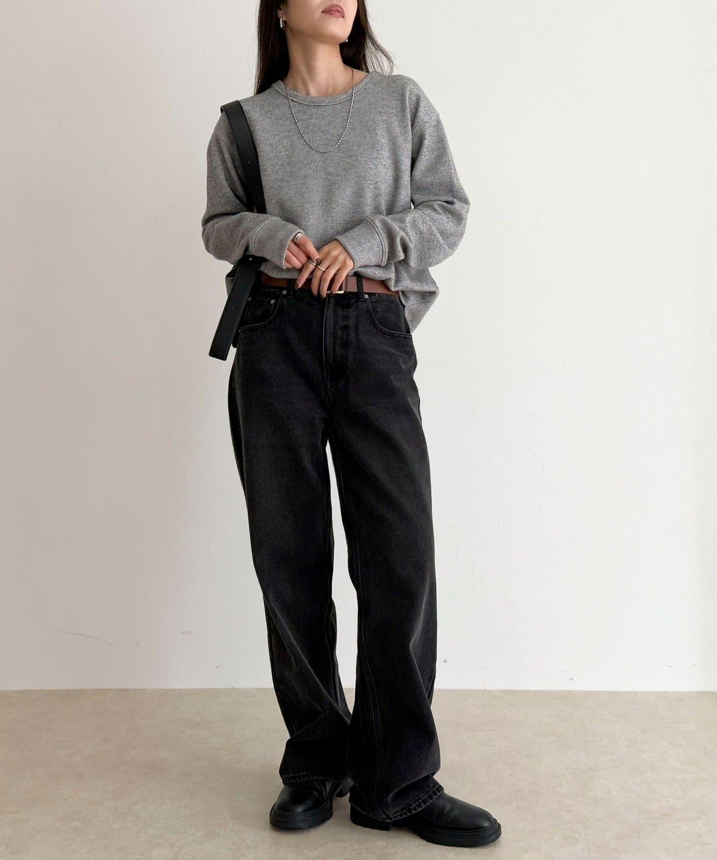 2WAY亨利領亮絲套頭衫