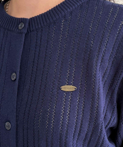 【GEVACO/ゲバコ】帶內搭T恤開衫