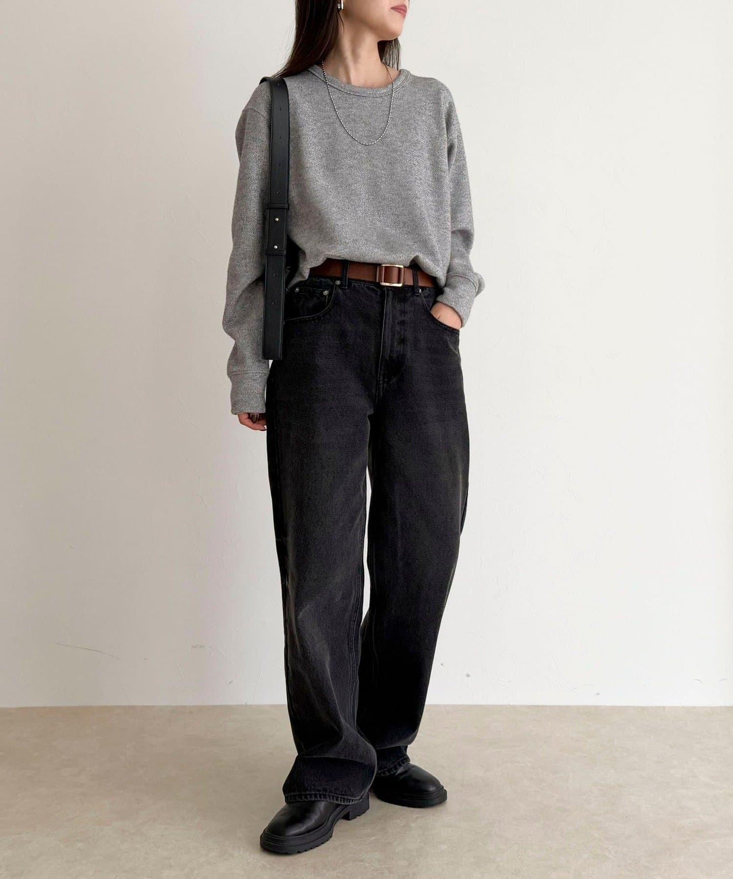 2WAY亨利領亮絲套頭衫