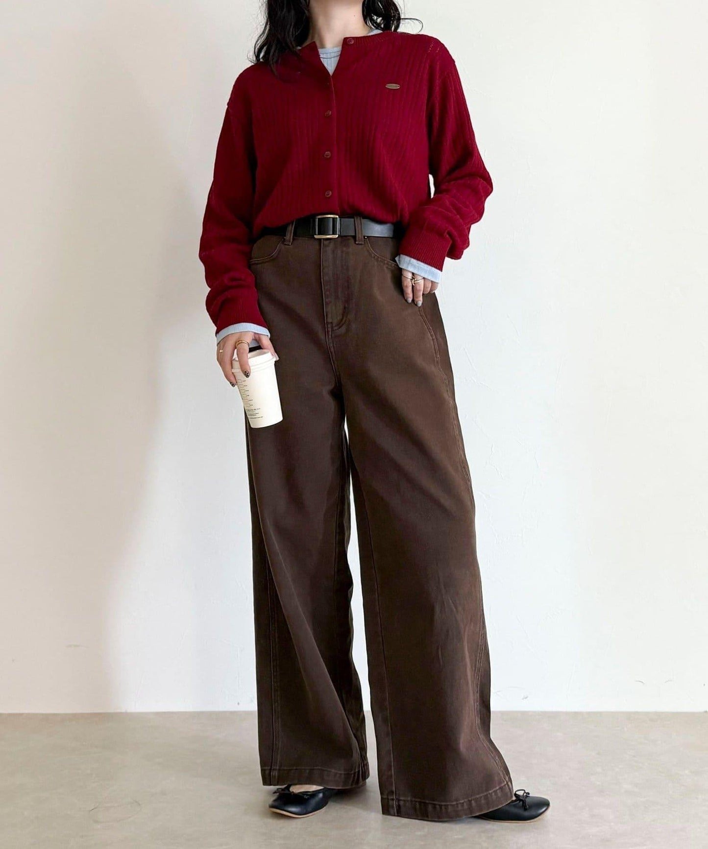 【GEVACO/ゲバコ】帶內搭T恤開衫