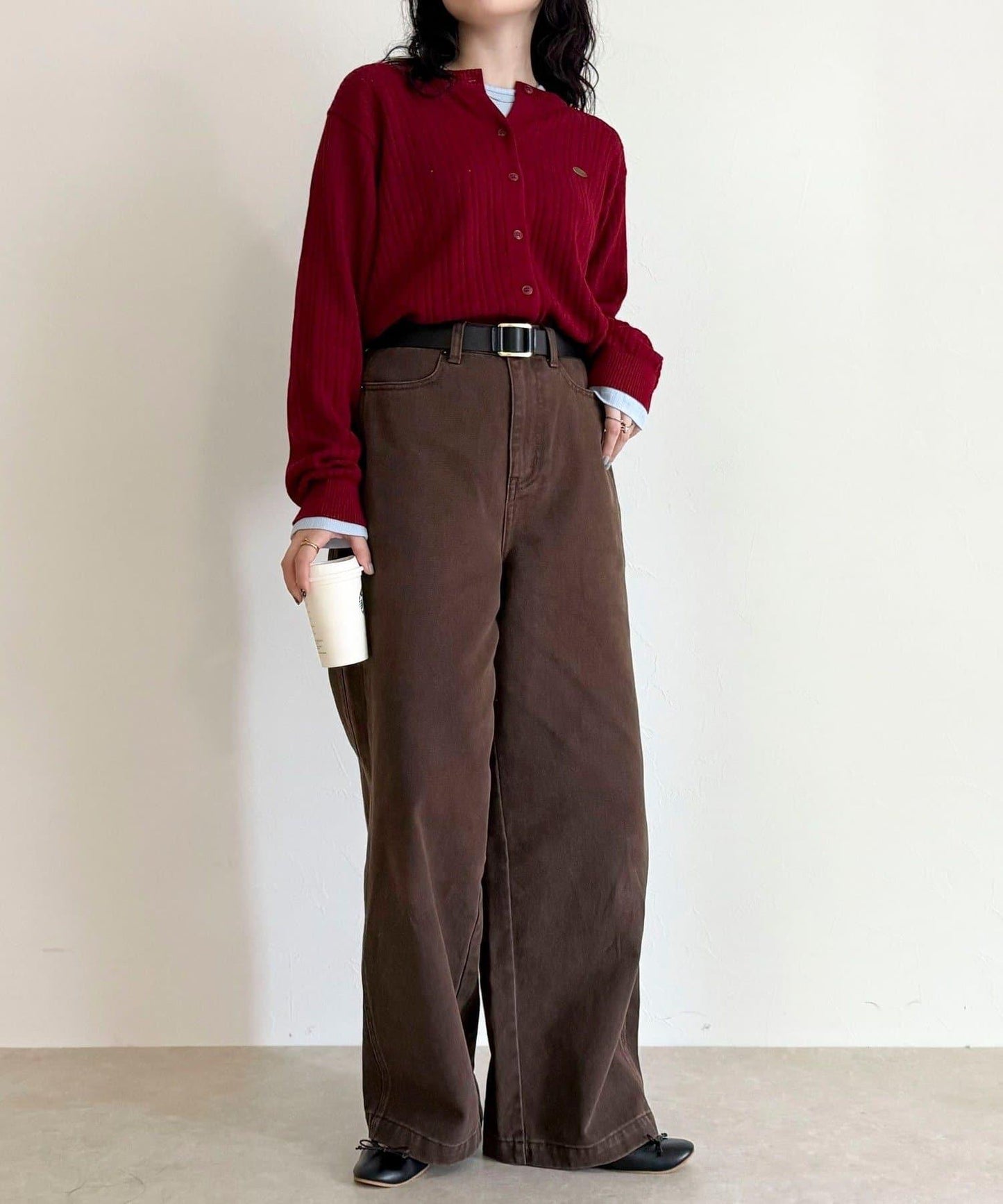 【GEVACO/ゲバコ】帶內搭T恤開衫