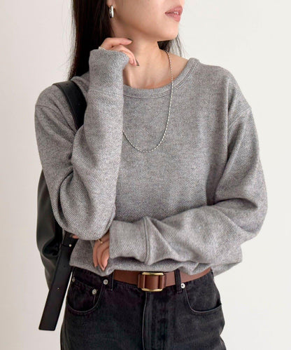 2WAY亨利領亮絲套頭衫