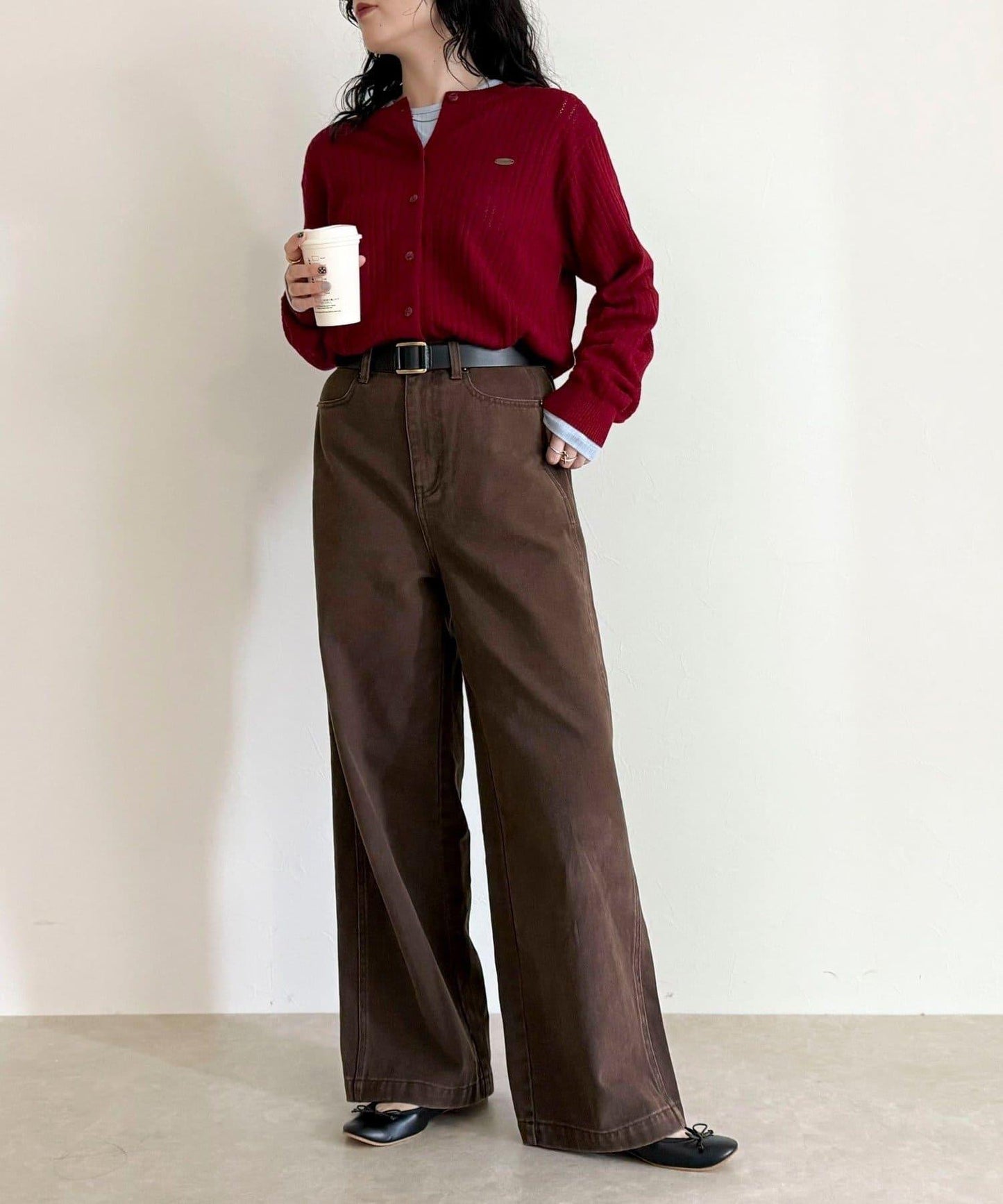 【GEVACO/ゲバコ】帶內搭T恤開衫