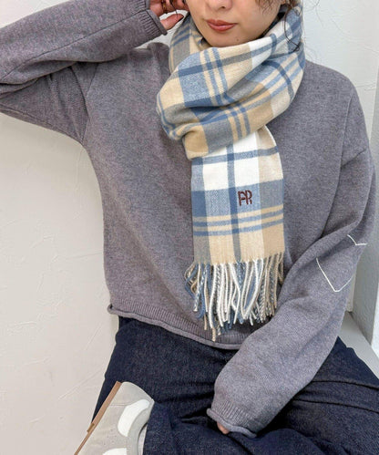 柔軟格紋圍巾