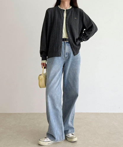 【GEVACO/ゲバコ】帶內搭T恤開衫