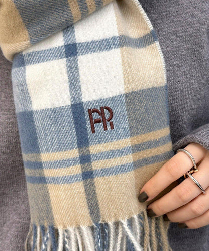 柔軟格紋圍巾