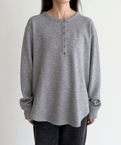 2WAY亨利領亮絲套頭衫