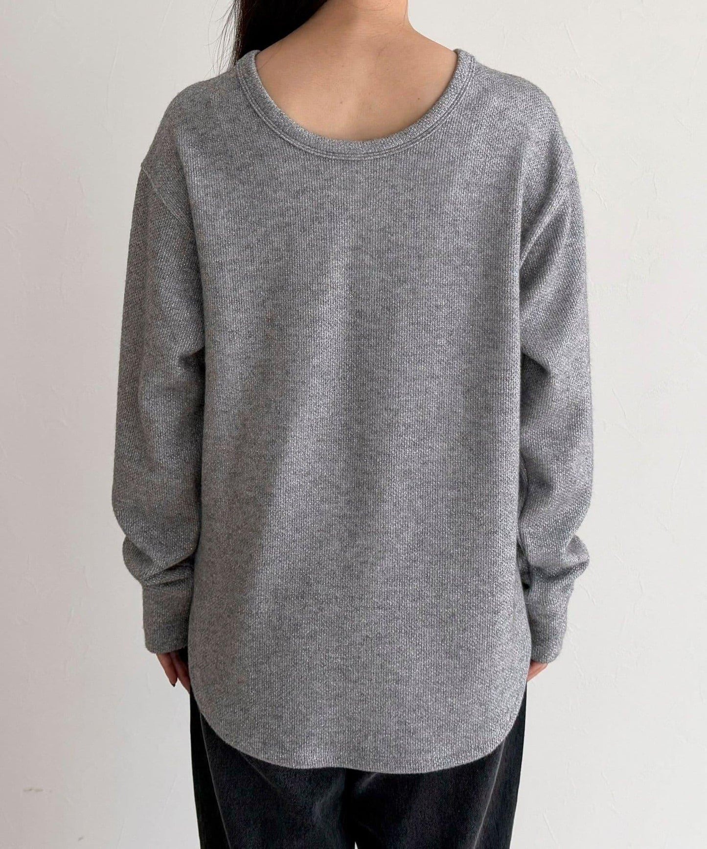 2WAY亨利領亮絲套頭衫