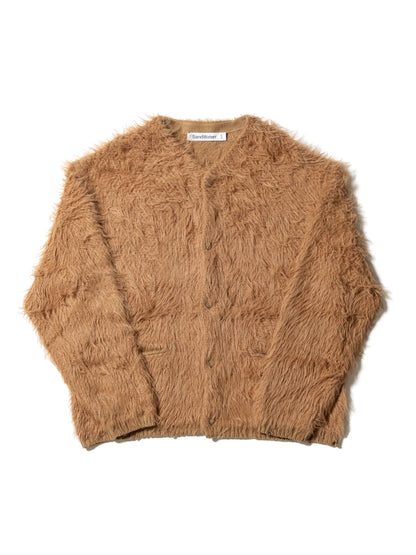 有序開衫 / 棉混紡羽毛紗