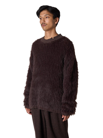 ORGANIZED毛衣 / 棉混紡羽毛紗