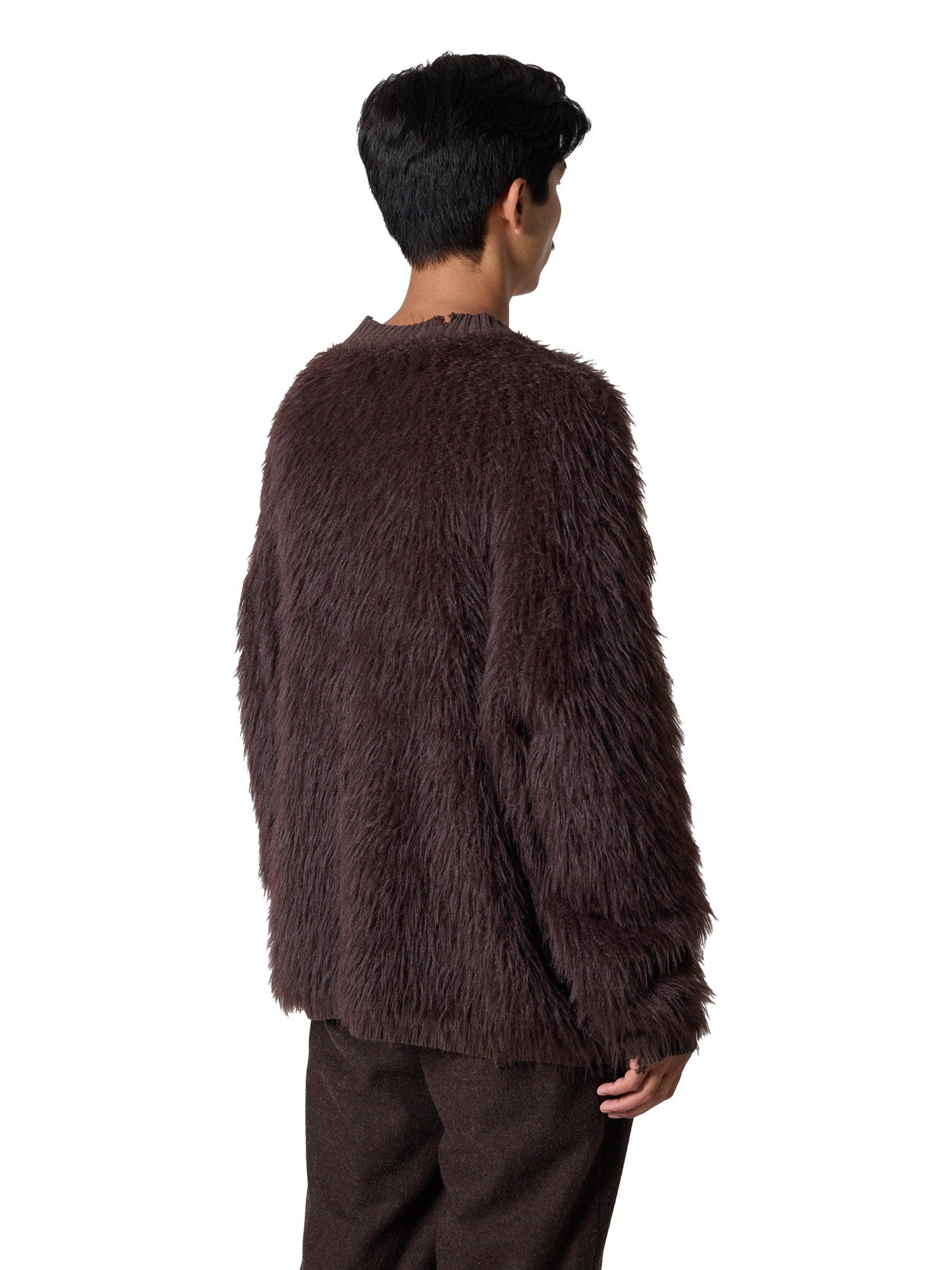 ORGANIZED毛衣 / 棉混紡羽毛紗