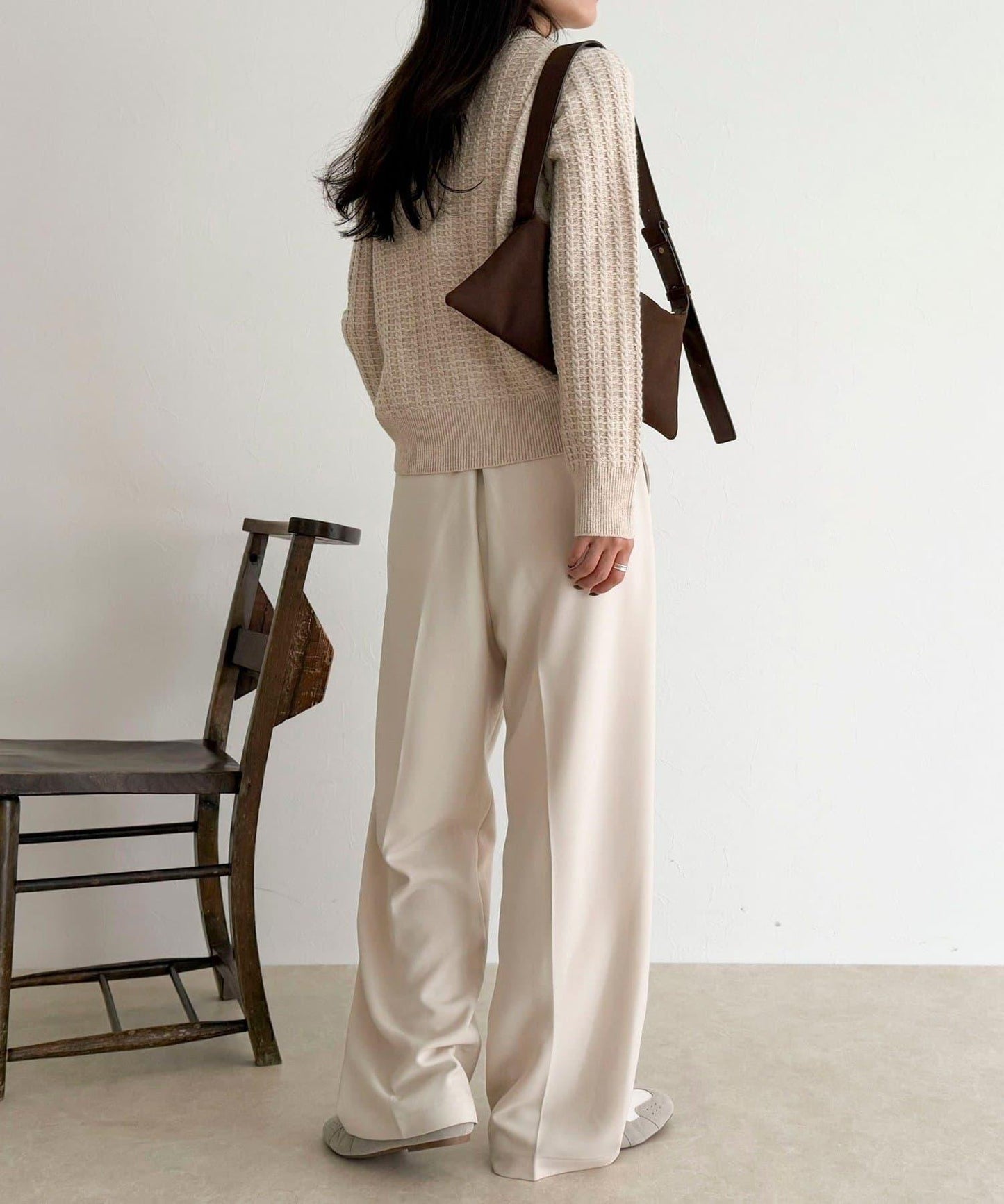 FR刺繡麻花紋理POLO領針織套頭衫