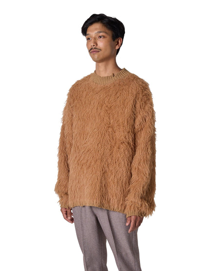 ORGANIZED毛衣 / 棉混紡羽毛紗