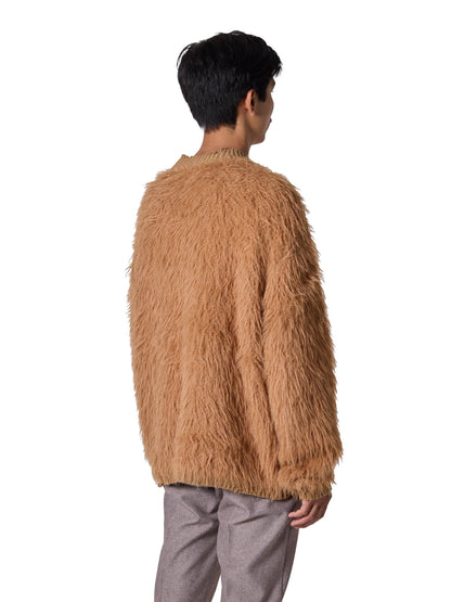 ORGANIZED毛衣 / 棉混紡羽毛紗