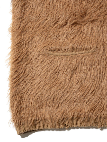 有序開衫 / 棉混紡羽毛紗