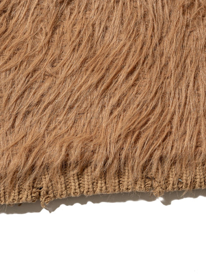 有序開衫 / 棉混紡羽毛紗