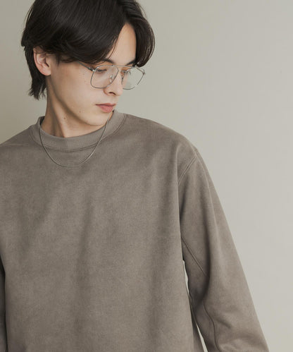 仿麂皮圓領衛衣