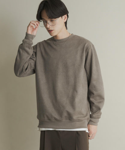 仿麂皮圓領衛衣