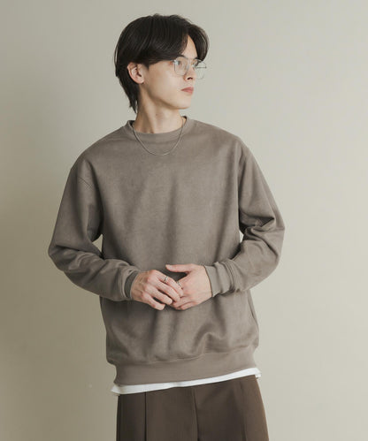 仿麂皮圓領衛衣