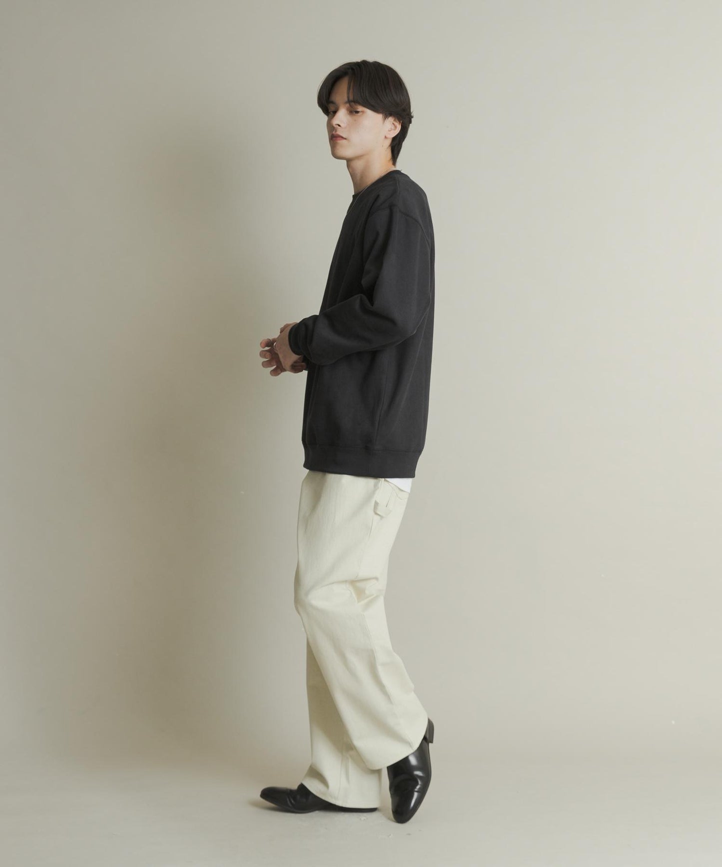 仿麂皮圓領衛衣