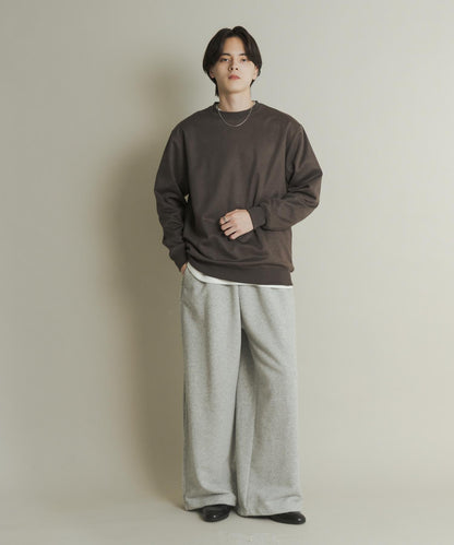 仿麂皮圓領衛衣