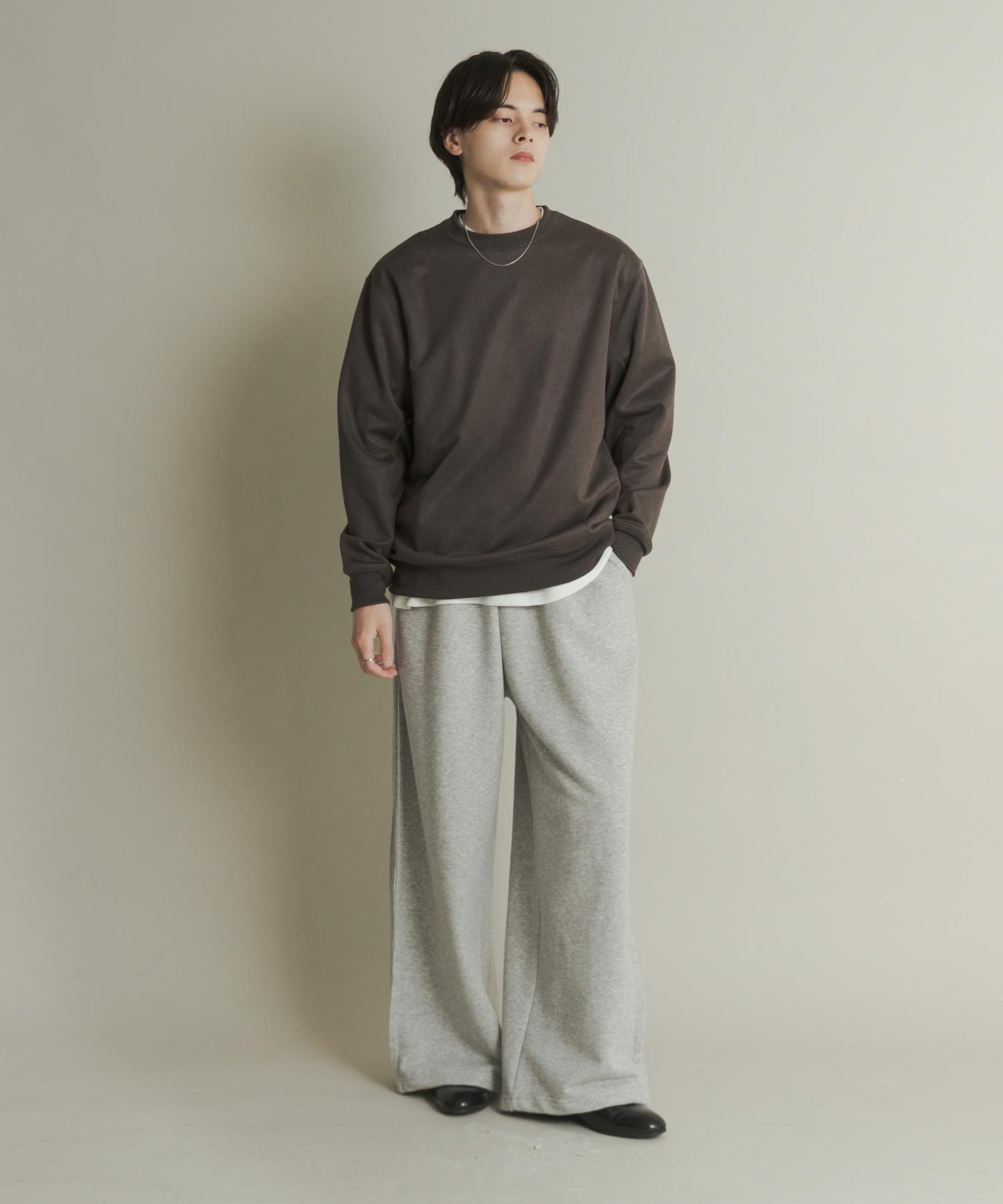 仿麂皮圓領衛衣