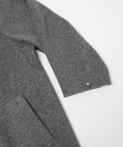 翻領繭型長款大衣