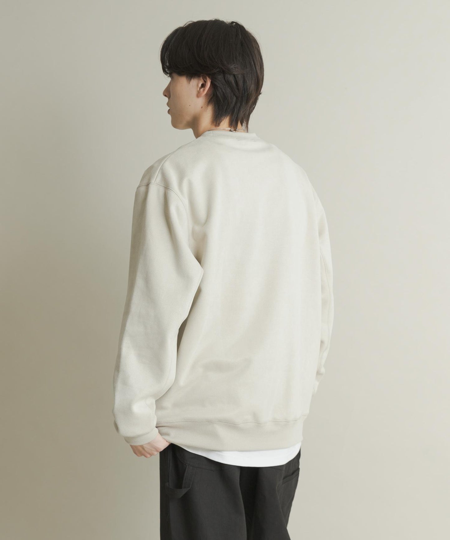 仿麂皮圓領衛衣