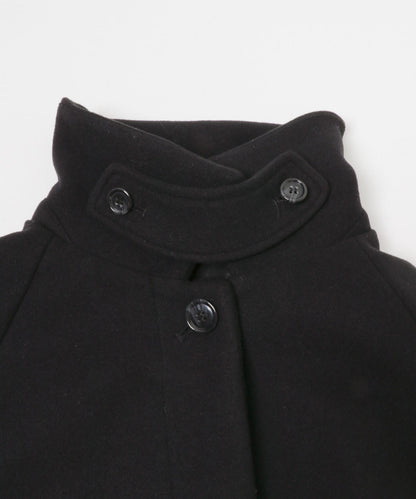 翻領繭型長款大衣