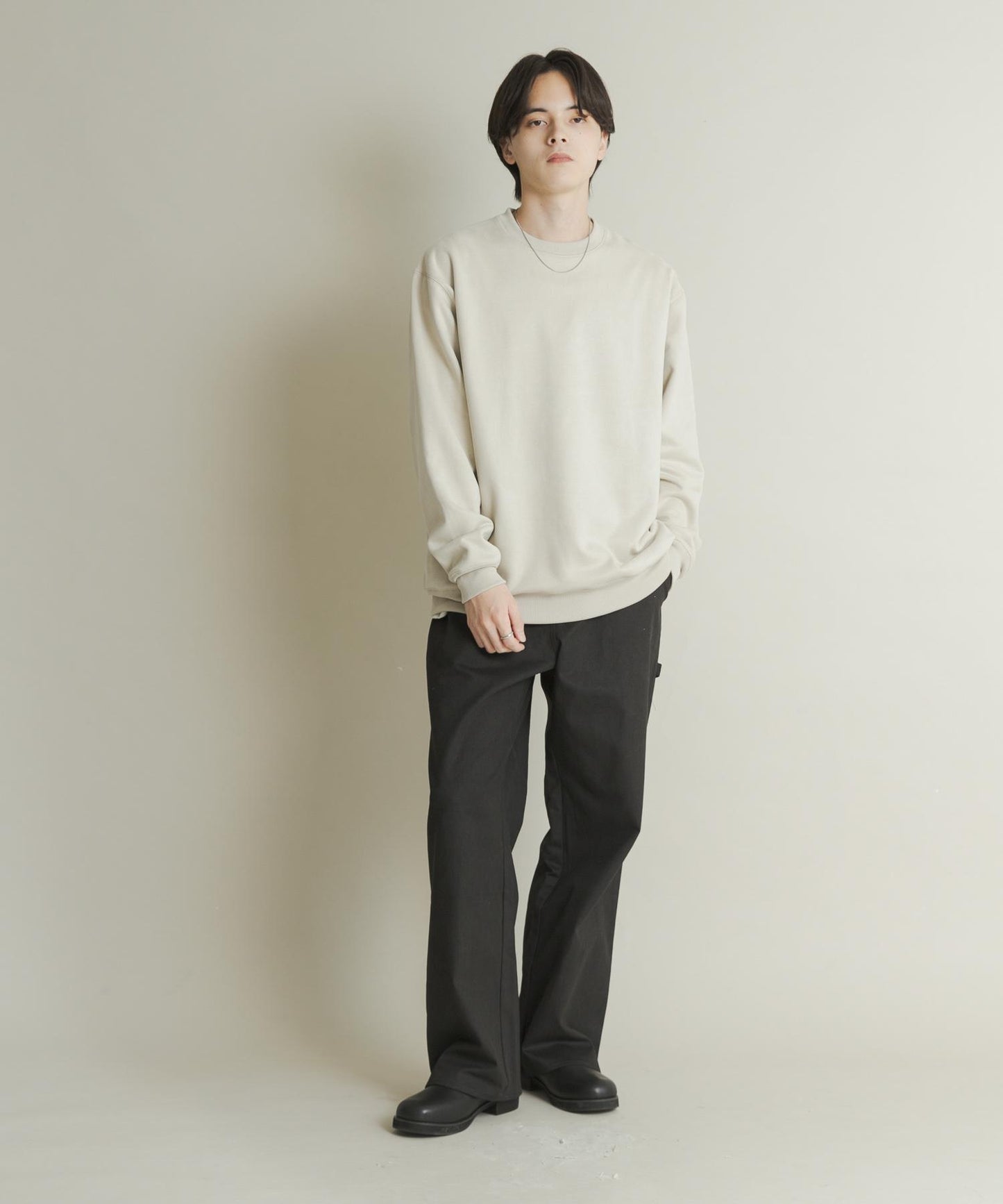 仿麂皮圓領衛衣