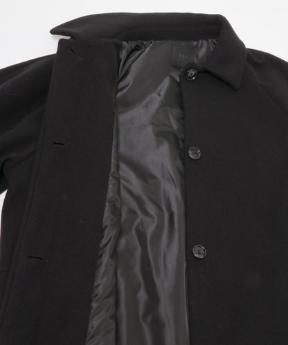 翻領繭型長款大衣