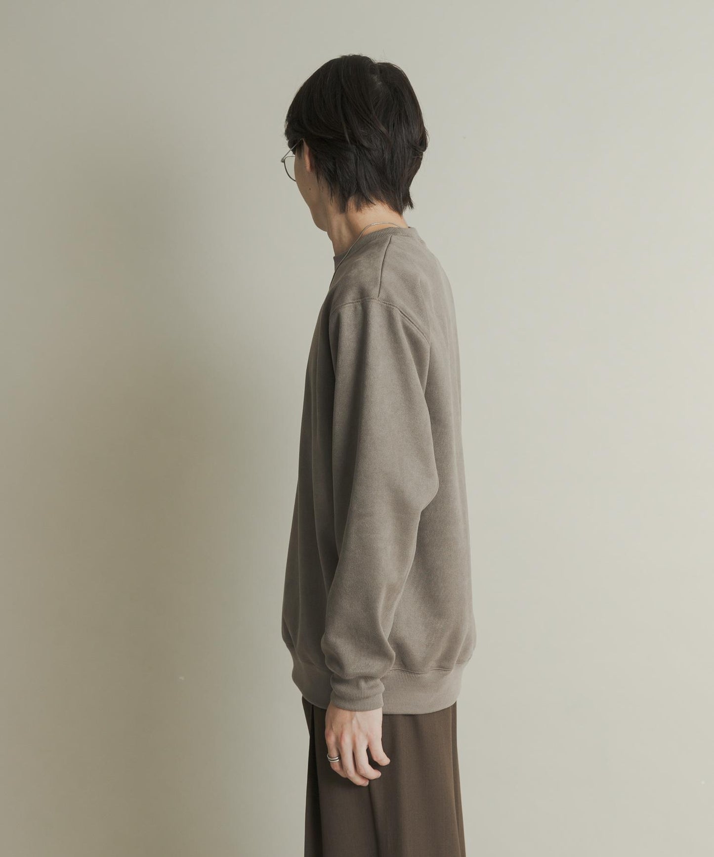 仿麂皮圓領衛衣