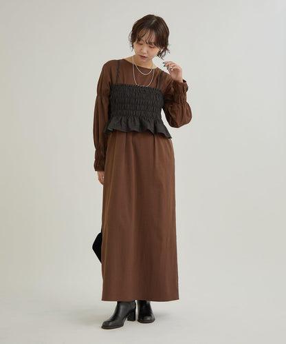 吊帶連衣裙套裝