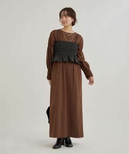 吊帶連衣裙套裝