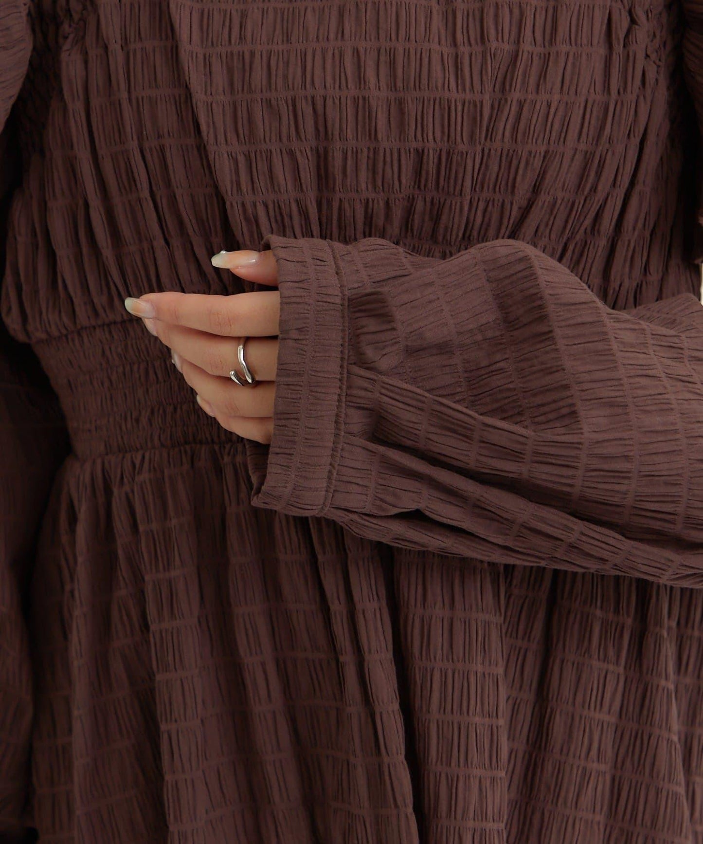 【mystic】方領褶皺襯衫