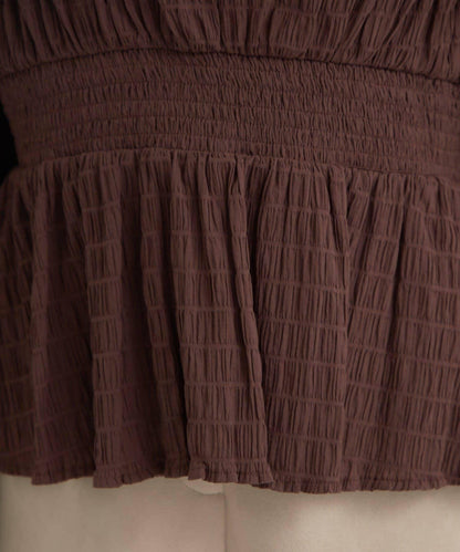 【mystic】方領褶皺襯衫