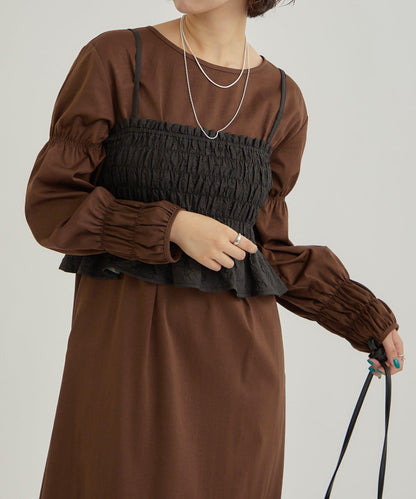 吊帶連衣裙套裝