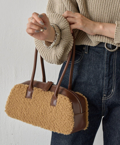 羊羔絨波士頓包