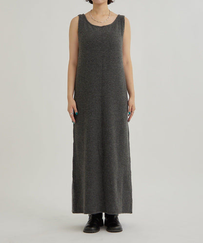 交叉針織連衣裙