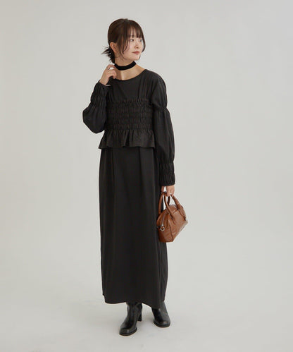 吊帶連衣裙套裝