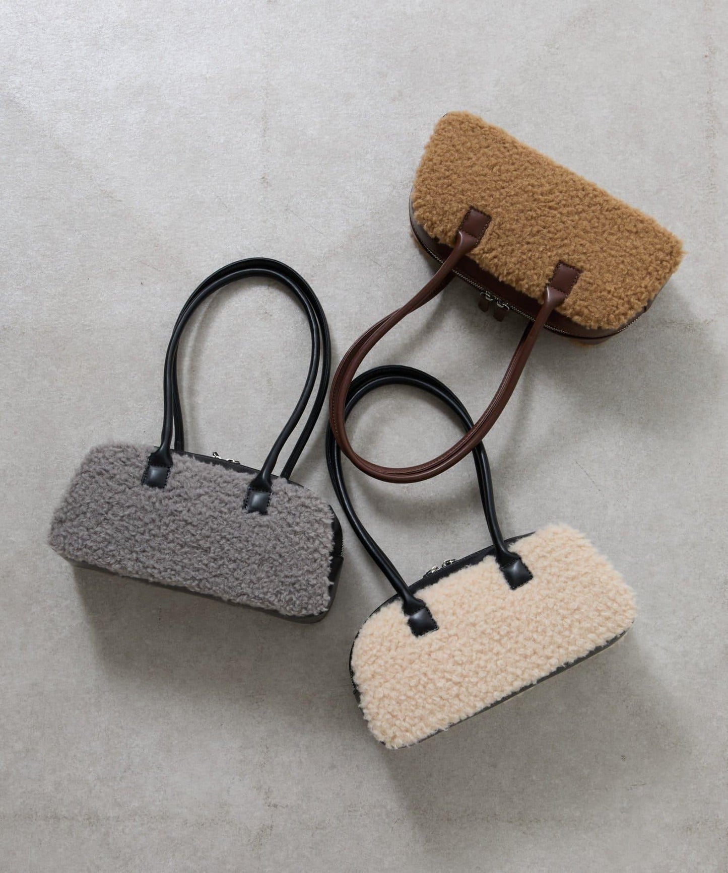 羊羔絨波士頓包