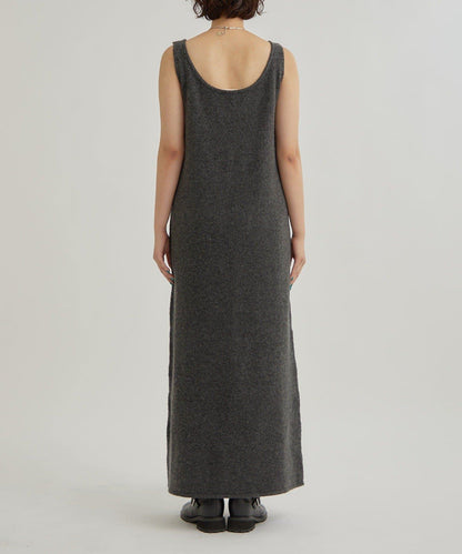 交叉針織連衣裙