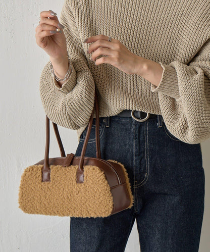 羊羔絨波士頓包