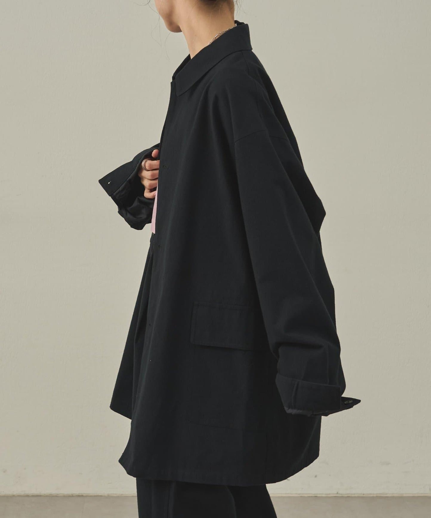 【paradigm】冬季亞麻短款巴爾馬肯大衣