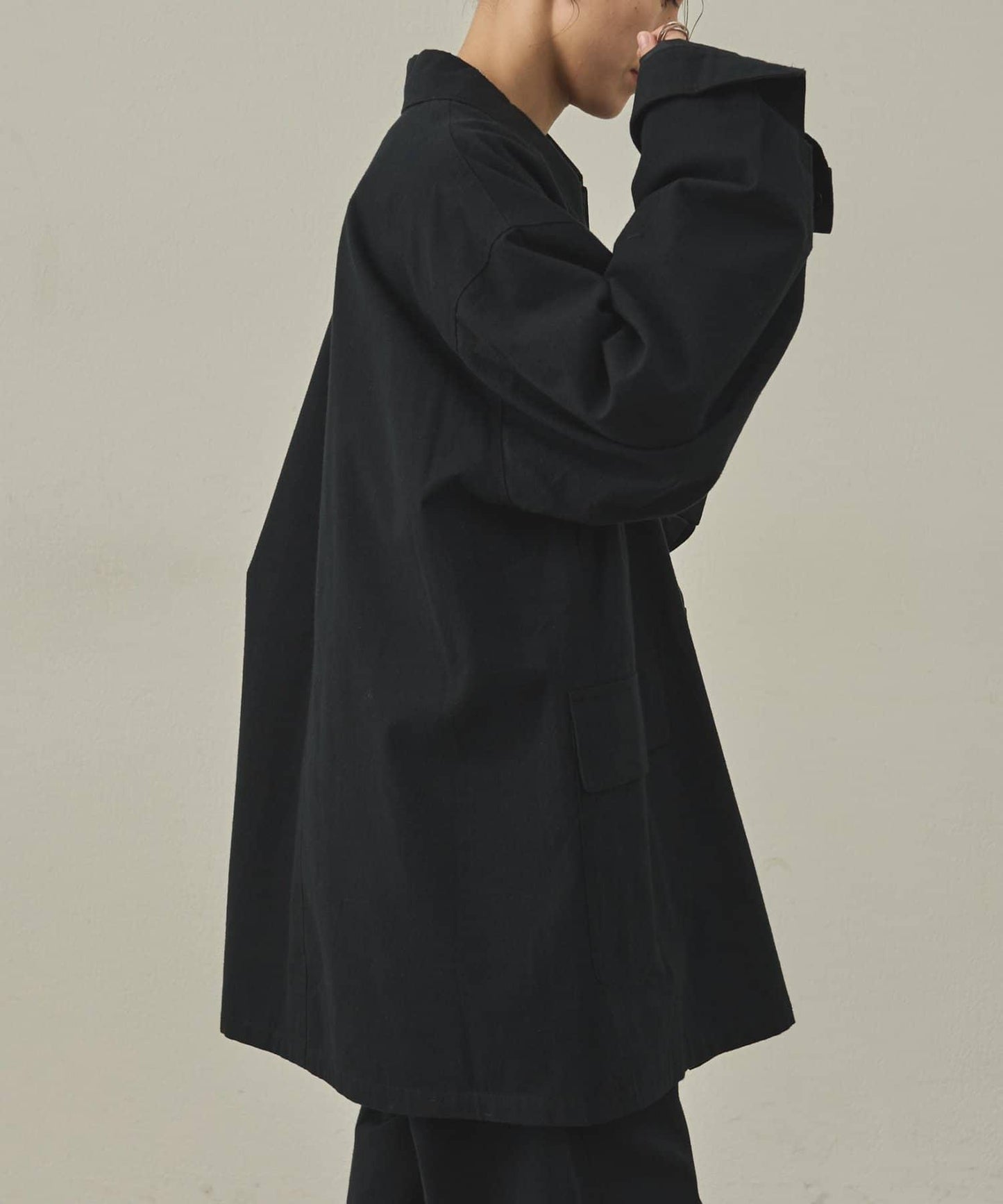 【paradigm】冬季亞麻短款巴爾馬肯大衣